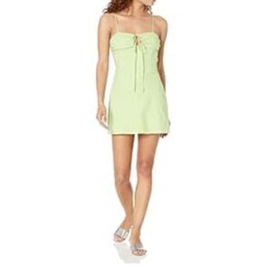 NIA Women's Olivia Mini Dress Lime
